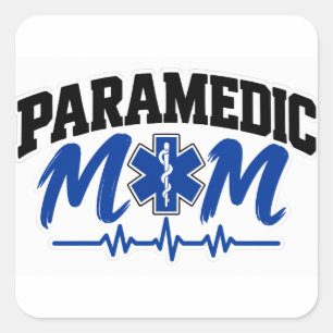 Paramedic Mom Square Sticker