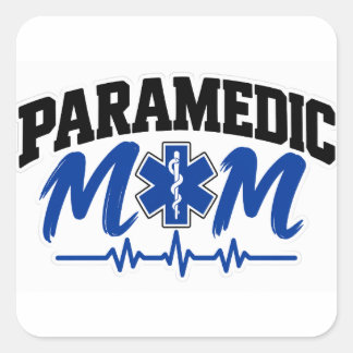 Paramedic Mom Square Sticker