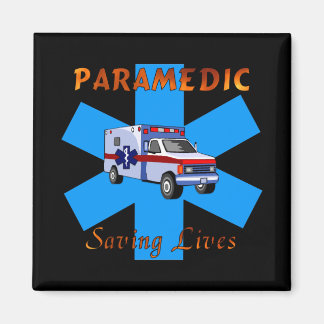 Paramedic Saving Lives Magnet