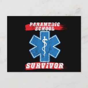 Paramedic School Survivor Graduation  Postcard