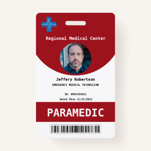 Paramedic Security ID  Badge