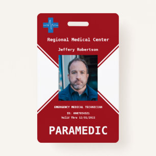 Paramedic Security ID  Badge