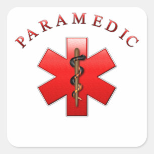 Paramedic Square Sticker