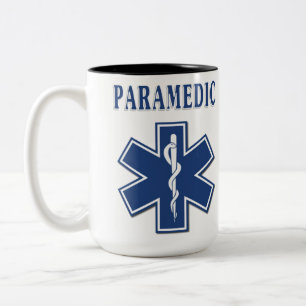Paramedic Star of Life Two-Tone Coffee Mug