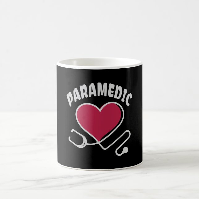 Paramedic Stethoscope with heart Coffee Mug (Center)