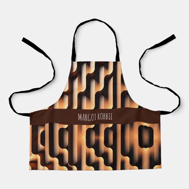 Parametric board 3D Modern Pattern Apron (Front)