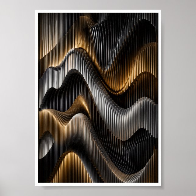 Parametric Wave Wall Art  (Front)
