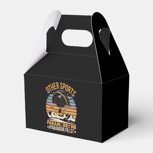 Paramotor Pilot Paramotoring Favor Box (Front Side)