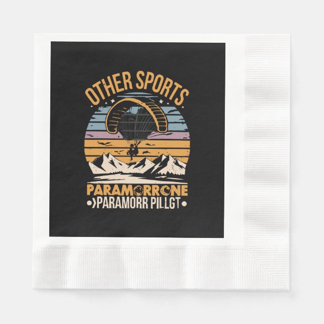 Paramotor Pilot Paramotoring Napkin (Front)