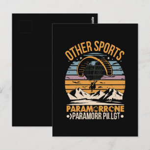 Paramotor Pilot Paramotoring Postcard
