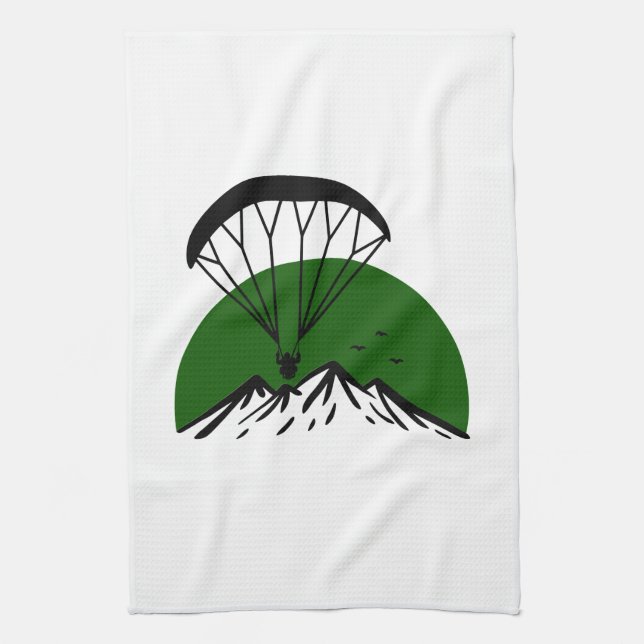 Paramotor Retro  Kitchen Towel (Vertical)
