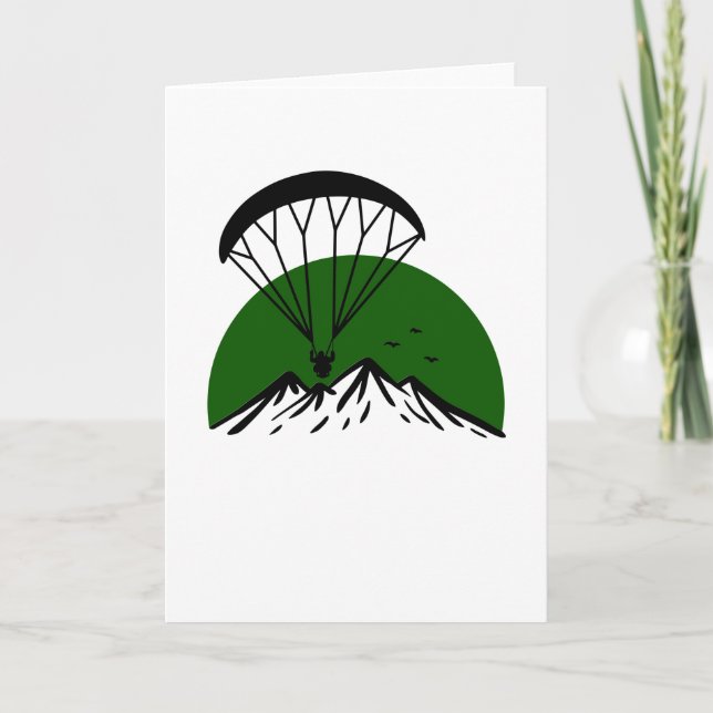 Paramotor Retro Vintage Card (Front)