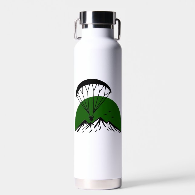 Paramotor Retro  Water Bottle (Front)