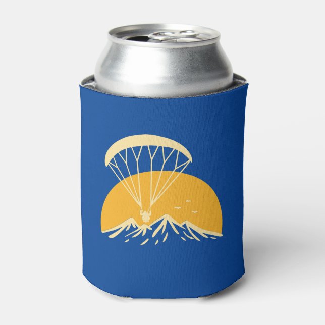 Paramotoring Retro Can Cooler (Can Front)