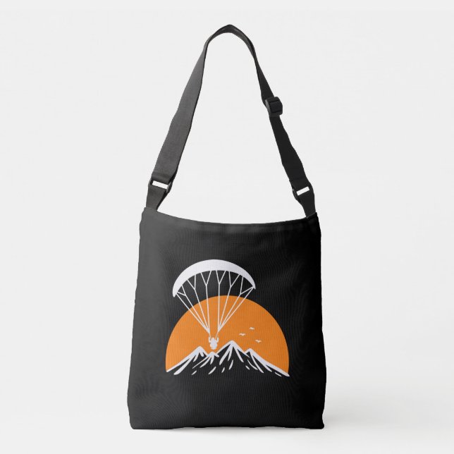 Paramotoring Retro Vintage Crossbody Bag (Front)