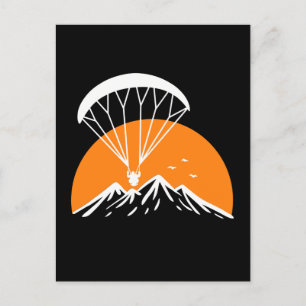 Paramotoring Retro Vintage Postcard