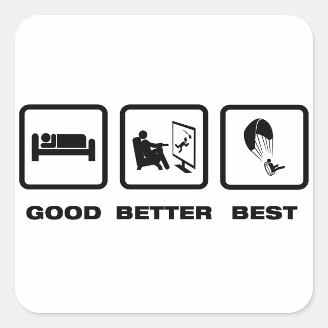 Paramotoring Square Sticker (Front)