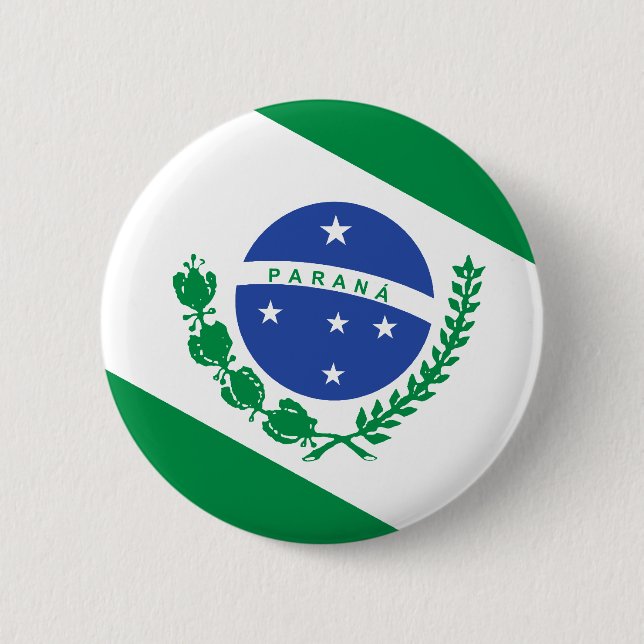 Parana, Brazil flag 2 Inch Round Button (Front)