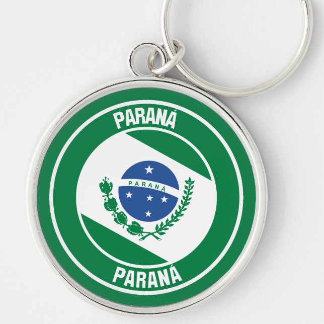 Paraná Round Emblem Keychain (Front)