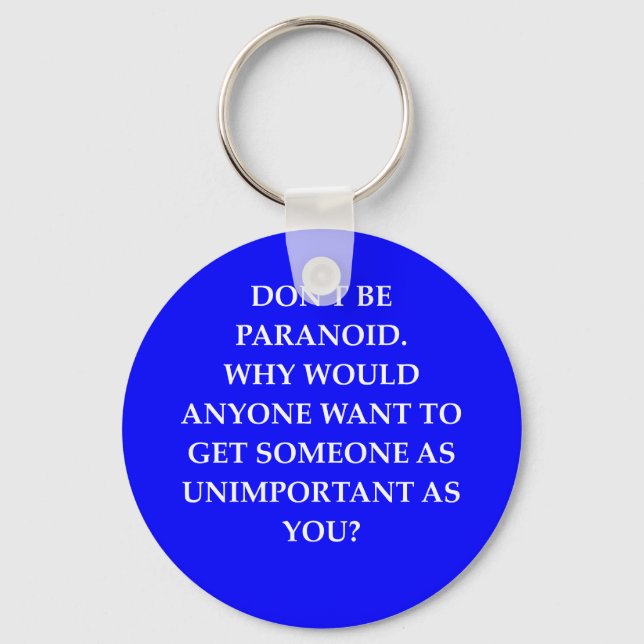 paranoia joke keychain (Front)