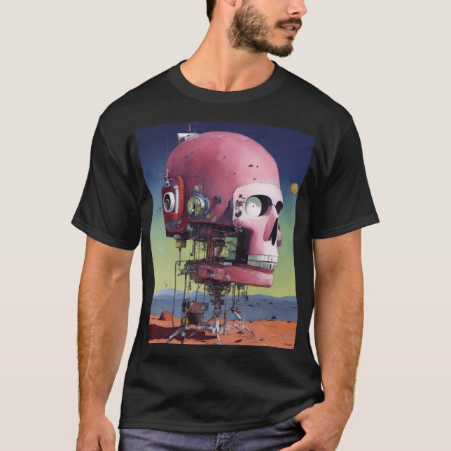 Paranoid Android Watercolor Dreamscape T-Shirt (Front)