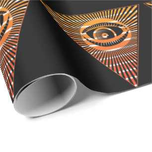 Paranormal All Seeing Eye of Providence Spiritual Wrapping Paper