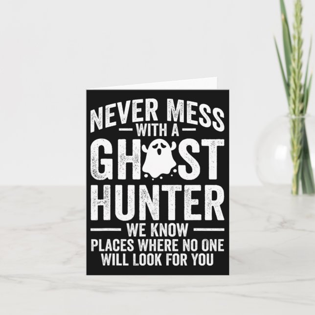 Paranormal Evp Hunting Ghost Hunter Adventures 1  Card (Front)