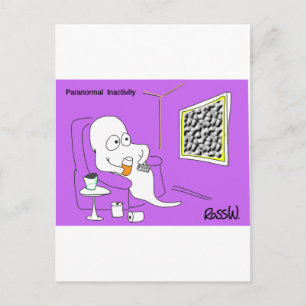Paranormal inactivity. postcard