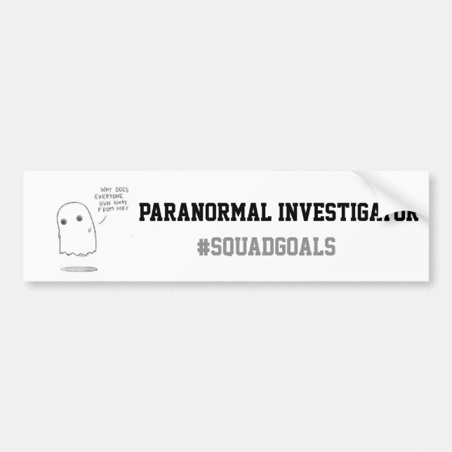 Paranormal Investigator Bumpersticker Bumper Sticker (Front)