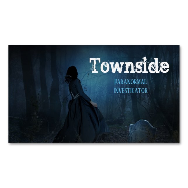 Paranormal Investigator Business Card Magnet (Front)
