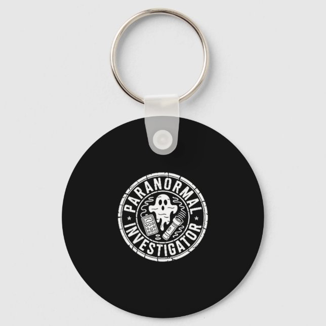 Paranormal investigator ghost hunter  keychain (Front)