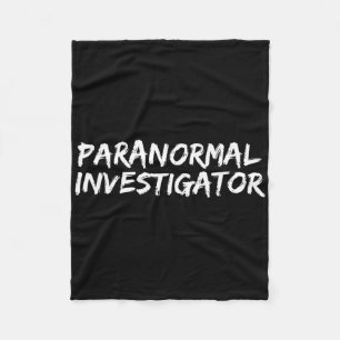 Paranormal Investigator Ghost Hunting Evp Hallowee Fleece Blanket