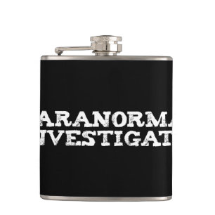 Paranormal Investigator Ghost Hunting Hip Flask