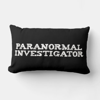 Paranormal Investigator Ghost Hunting Lumbar Pillow