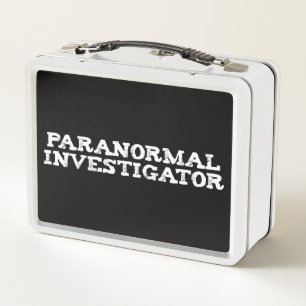 Paranormal Investigator Ghost Hunting Metal Lunch Box