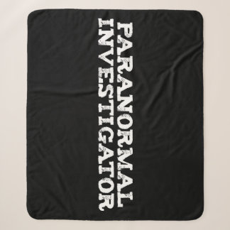 Paranormal Investigator Ghost Hunting Sherpa Blanket