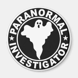 Paranormal Investigator Logo Supernatural Ghost Magnet