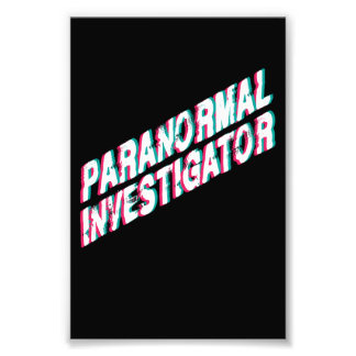 Paranormal Investigator Photo Print