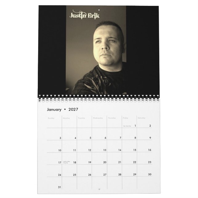 Paranormal Men Calendar (Jan 2027)