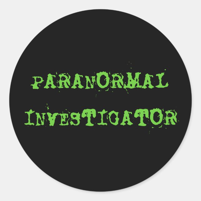 PARANORMALINVESTIGATOR STICKER (Front)