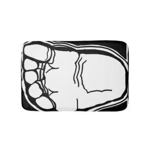 ParanormalPrints Bath Mat "Big Foot"