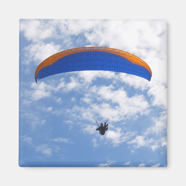 Parapente dans les nuages 2 Magnet (Devant)