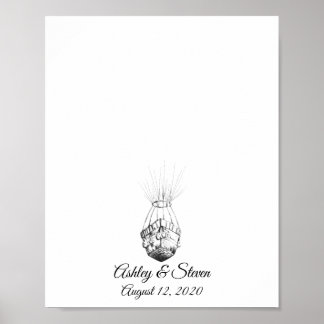 Paraplane Wedding Fingerprint Guestbook