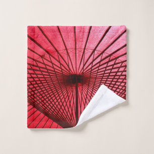 Parapluie de papier à huile rouge