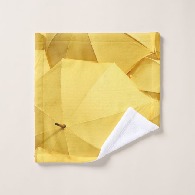 Parapluie jaune (Gant de toilette)