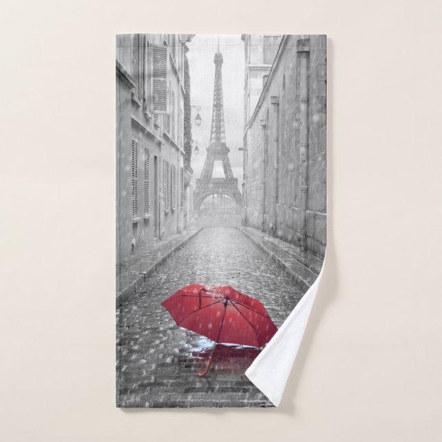 Parapluie rouge (Serviette à main)
