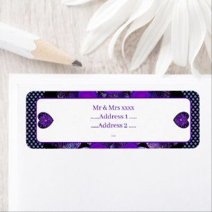 Parapluie violet & coeurs .7