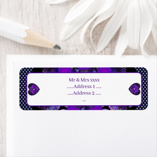 Parapluie violet & coeurs .7 (En situation)