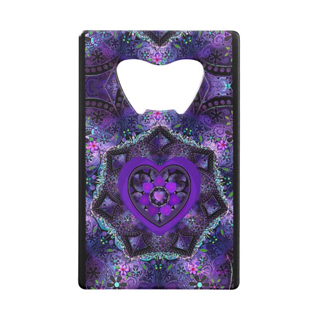 Parapluie violet & coeurs .7 (Devant)