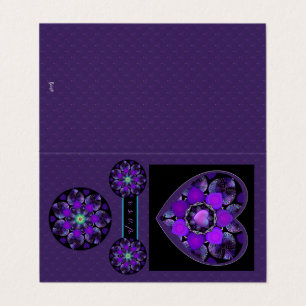 Parapluie violet & coeurs .7